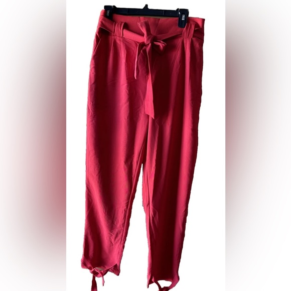 NWT GRACE KARIN Womens Casual High Waist Pencil Pants with Bow-Knots, pockets L - Picture 3 of 10